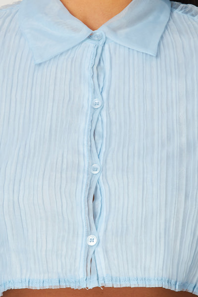 Joelle Textured Button Up Long Sleeve Shirt