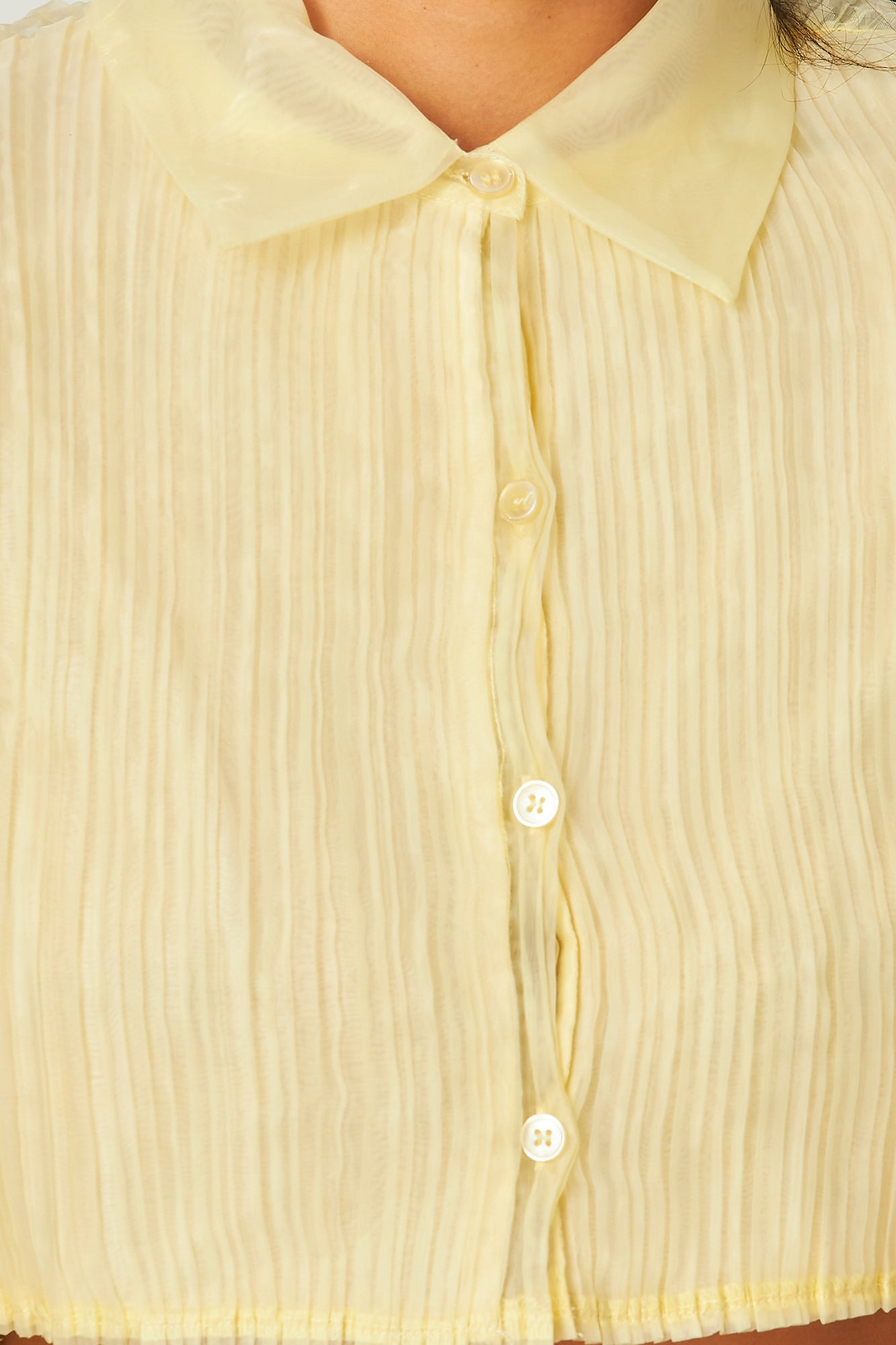 Joelle Textured Button Up Long Sleeve Shirt