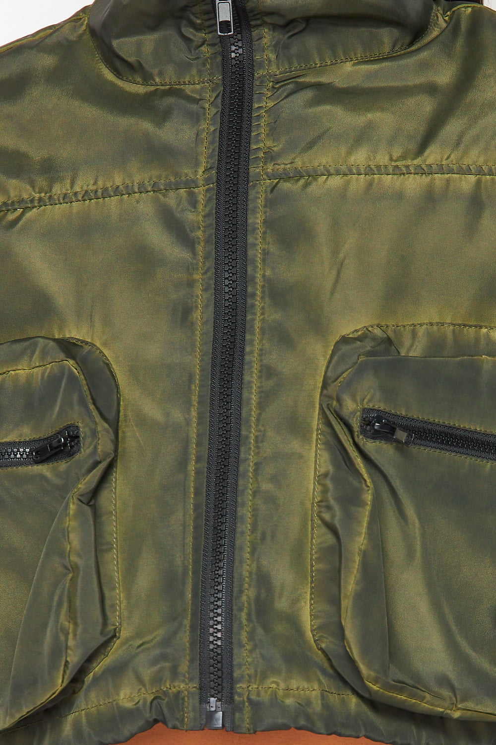 Dani Cargo Pocket Crop Bomber Jacket & Pants Set
