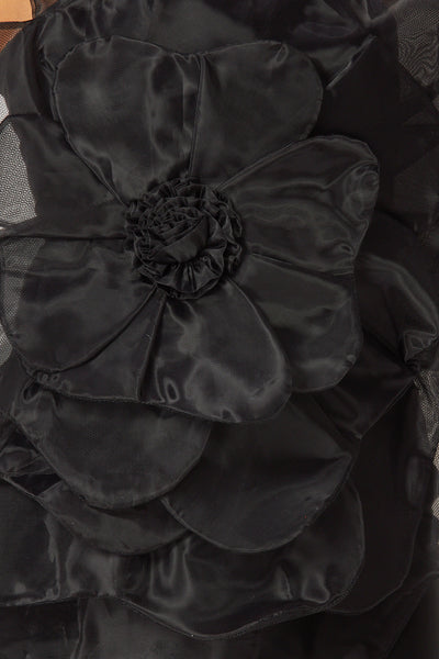 Madeline 3D Organza Flower Nylon Mini Dress