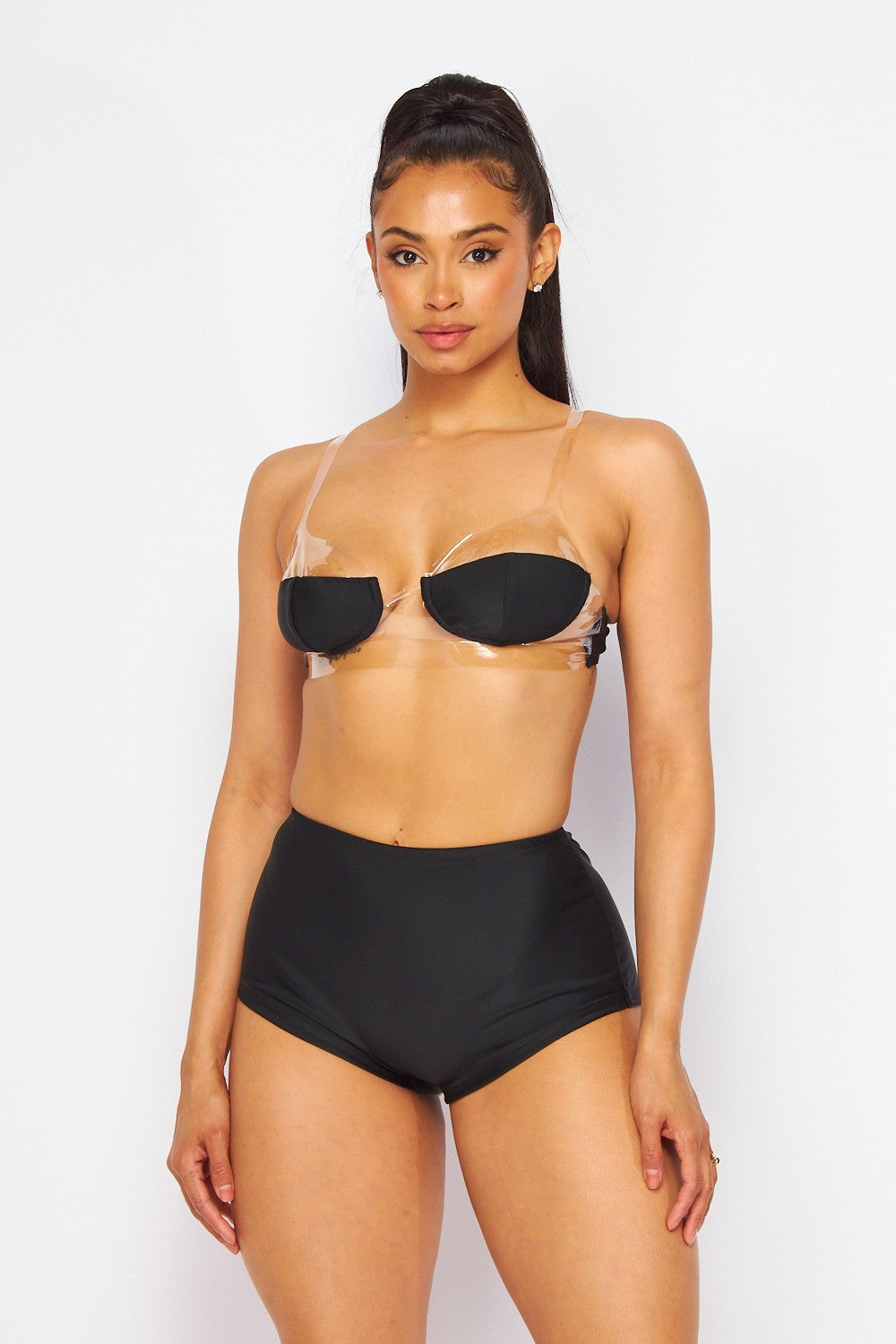 She's The One Nylon Two Piece Bra and Shorts Set