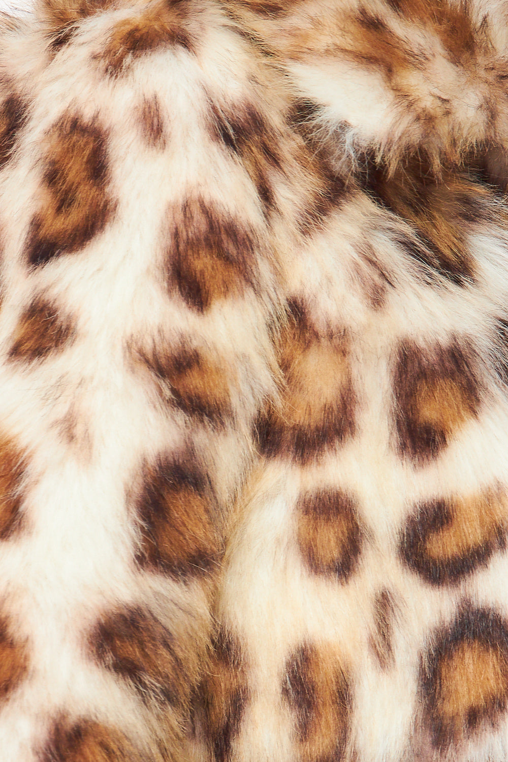 Adith Leopard Print Faux Fur Short Jacket Coat