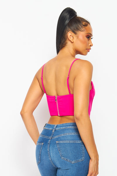 Remi Cropped Corset Bustier Cami Top