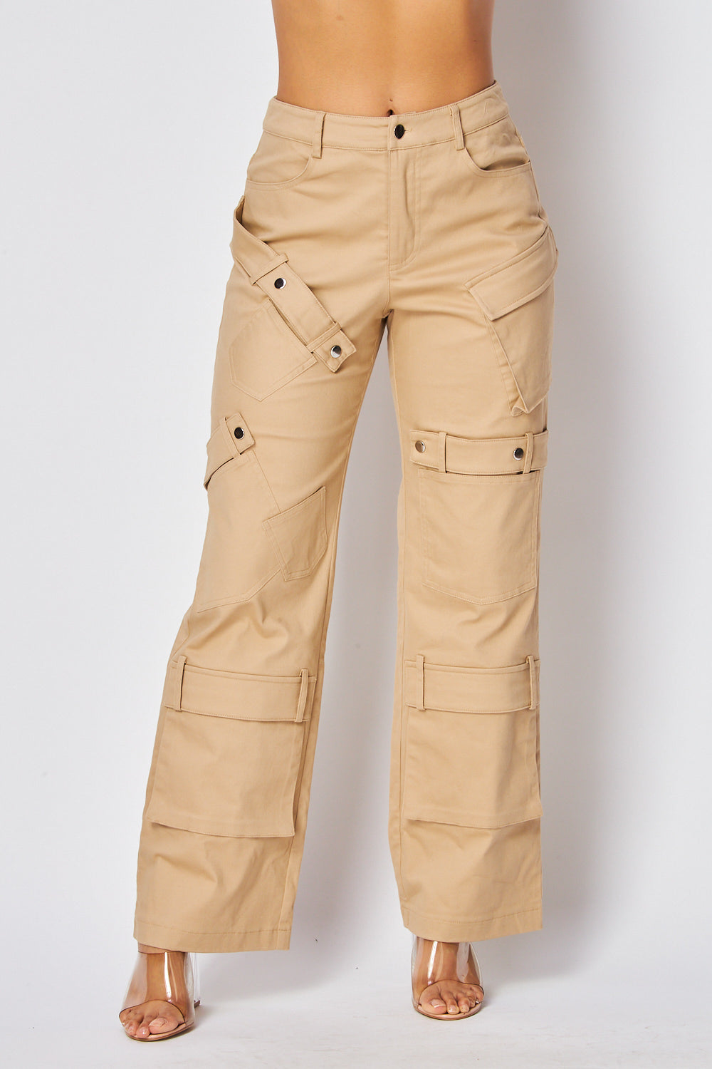 Astrid Multi Pocket Straight Leg Cargo Pants