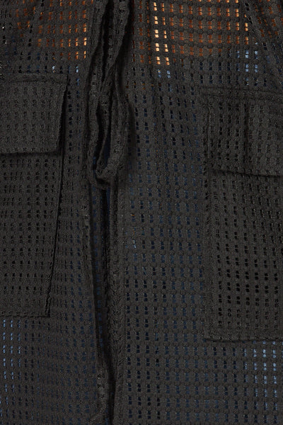 Sarai Cargo Pocket Side Slit Long Knit Duster