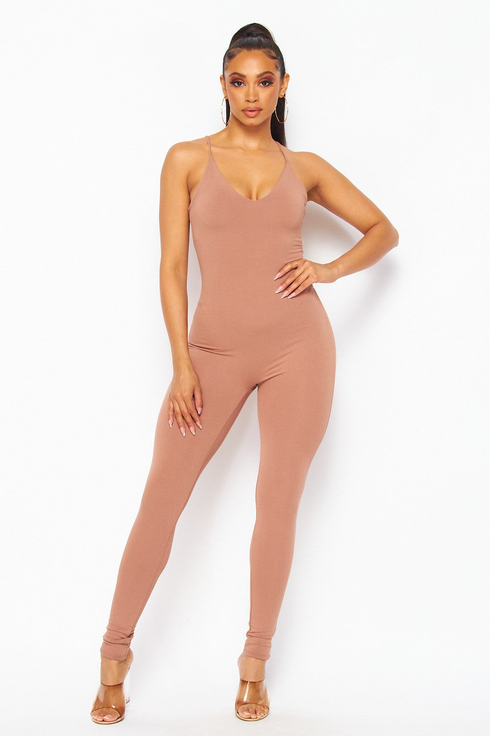 Just For Me Scoop Neck Jumpsuit