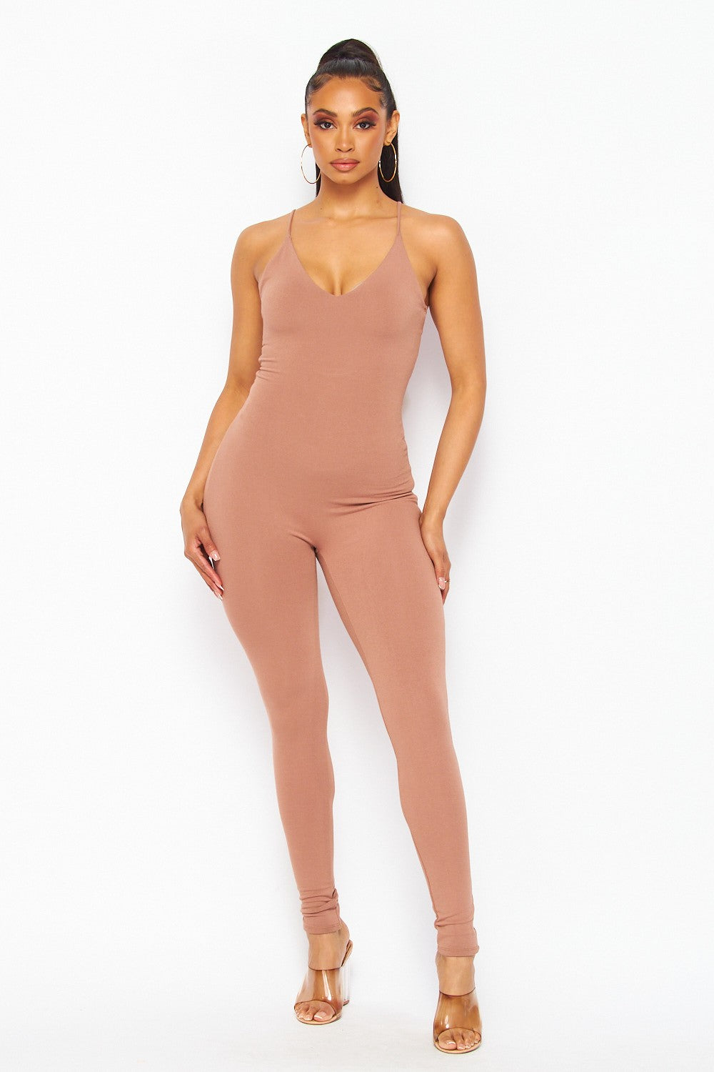 Just For Me Scoop Neck Jumpsuit