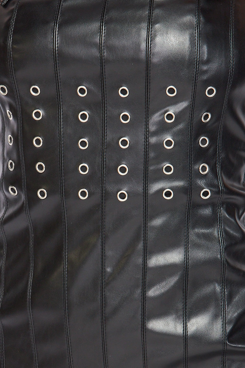 Buckle Up Faux Leather Belt Detail Mini Dress