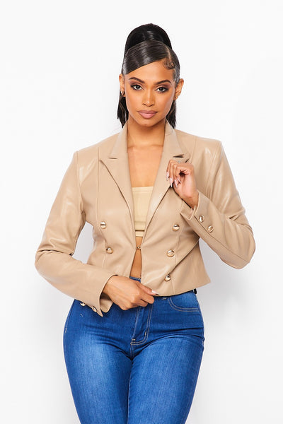 City Living Faux Leather Jacket