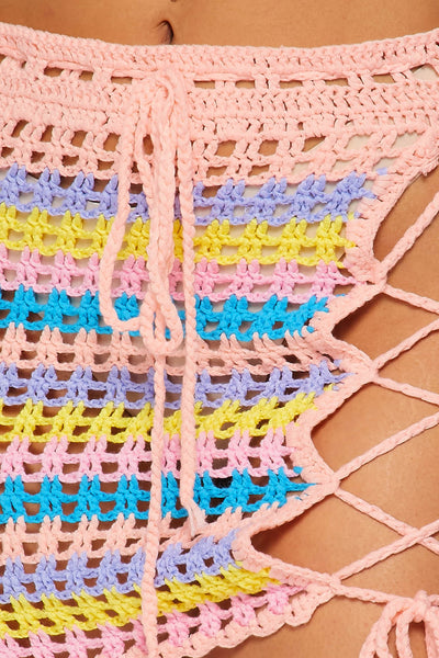 Peachy Keen Multi-Color Crochet Knit Set