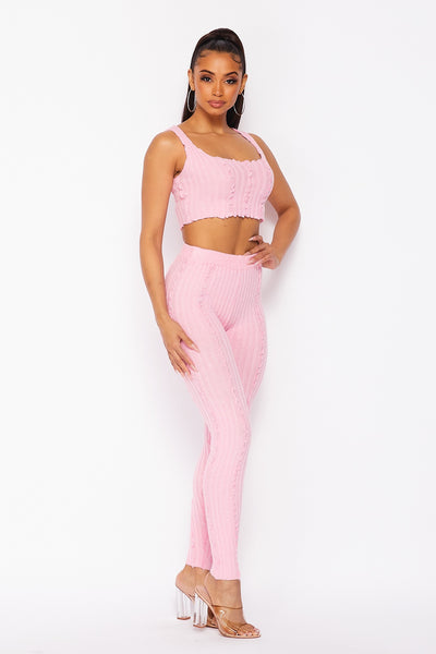 Forever After All Knit Two Piece Set