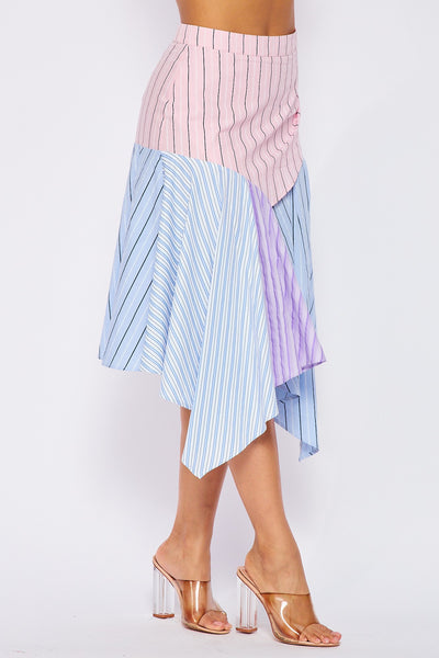 Lucy Multi-Color Striped Skirt