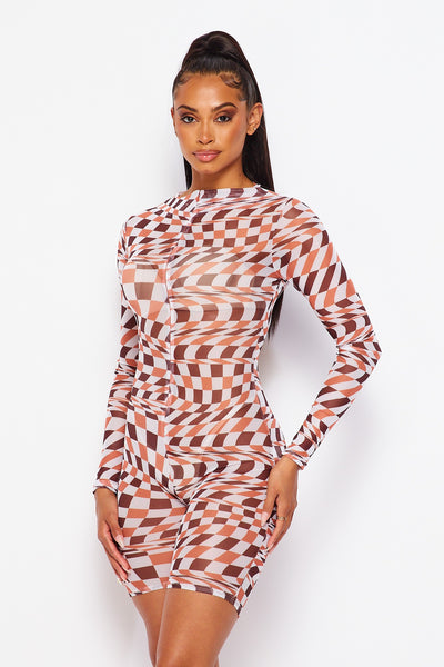 Fast Forward Mesh Romper