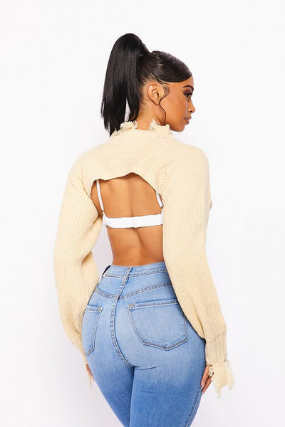 Carolyn Micro Cropped Sweater
