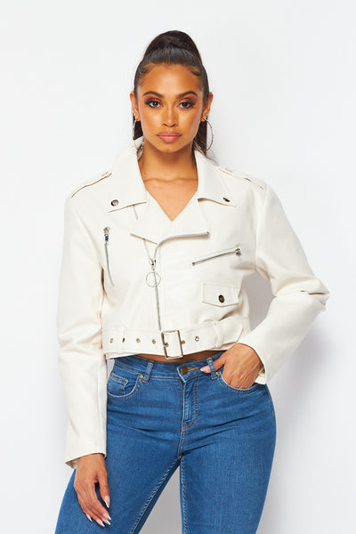 Rockin It Vegan Leather Moto Jacket