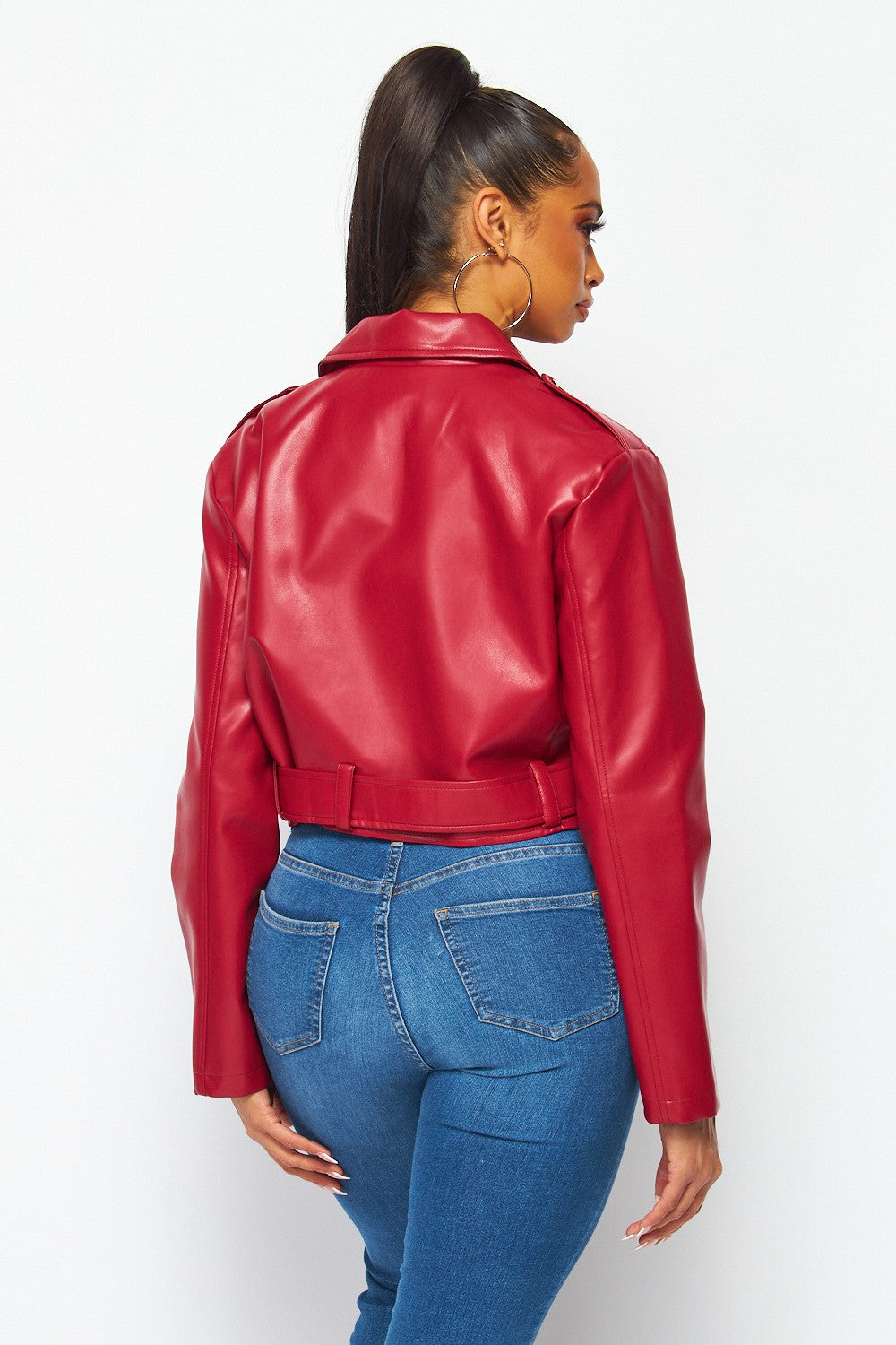 Rockin It Vegan Leather Moto Jacket