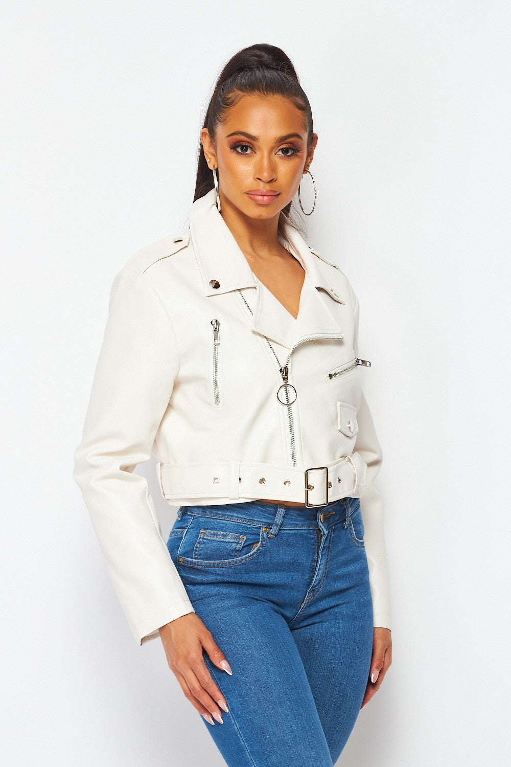 Rockin It Vegan Leather Moto Jacket