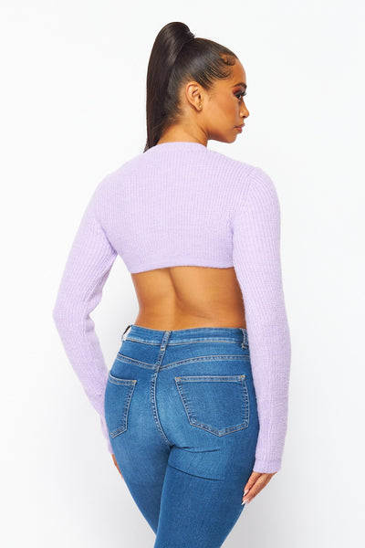 Lorelei Cropped Cardigan Sweater Top