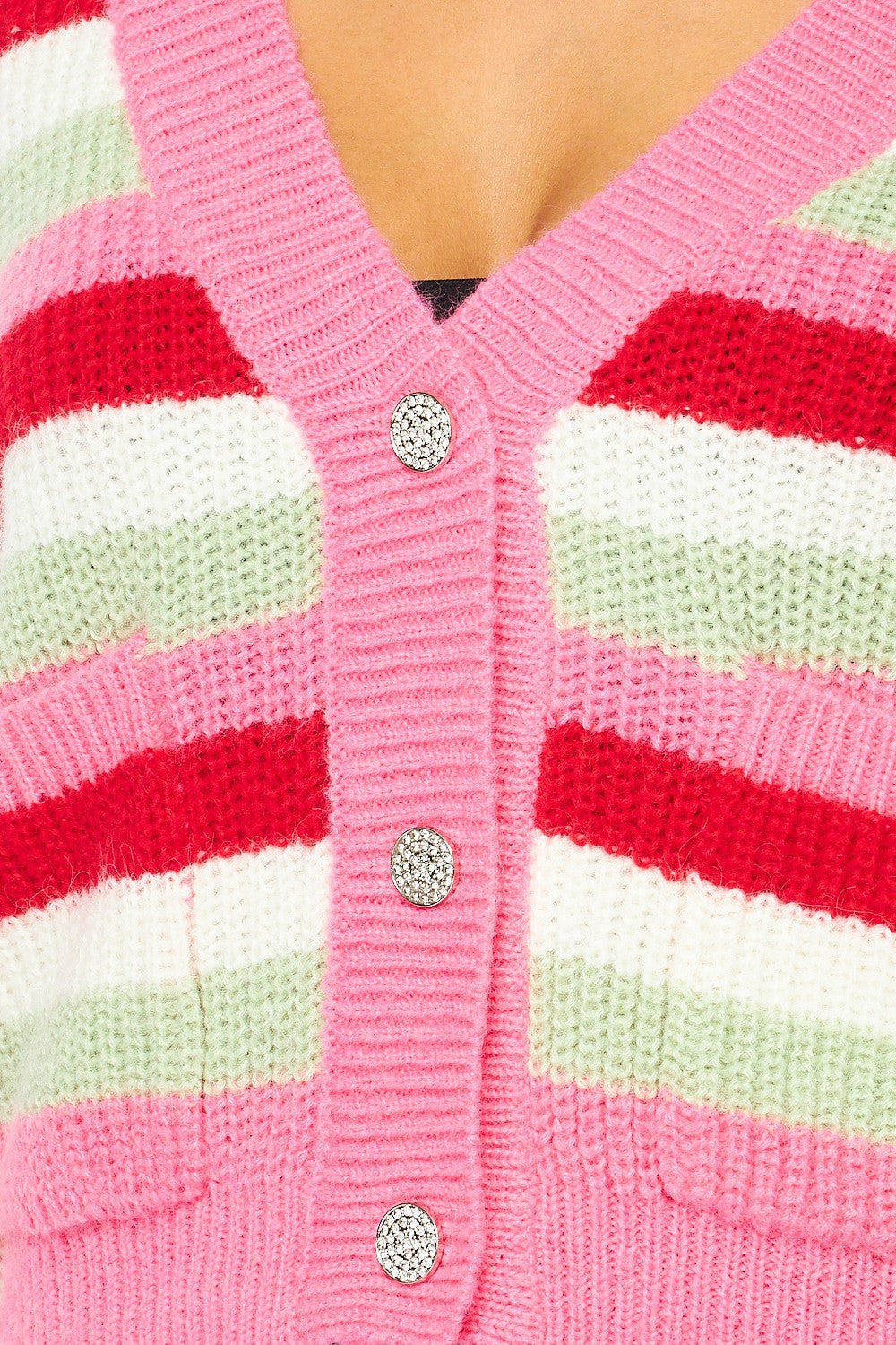 Just Like Candy Multi Color Striped Cardigan