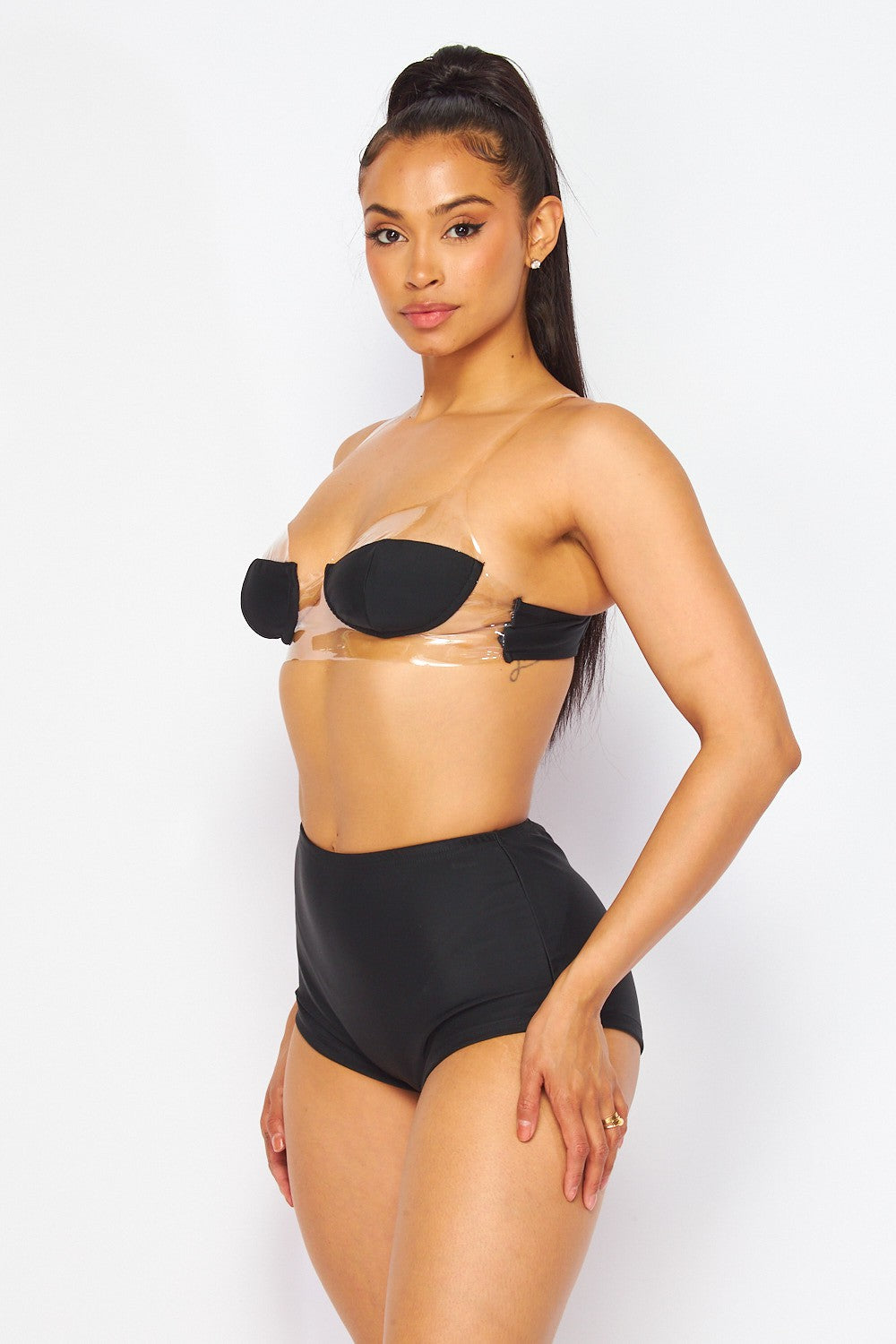 She's The One Nylon Two Piece Bra and Shorts Set